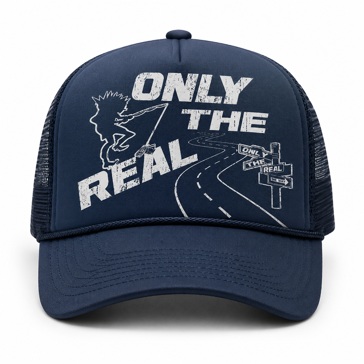 Navy Only The Real cap product shot.